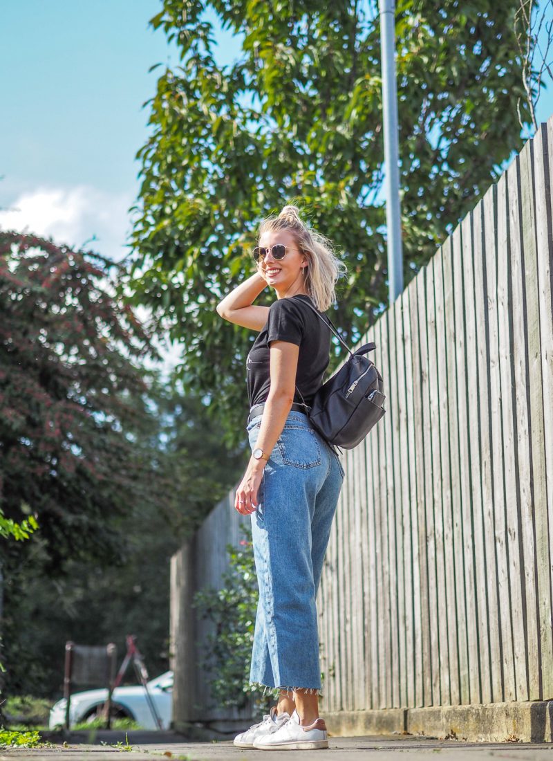 Trying something new with cropped wide leg jeans | LUCY-COLE